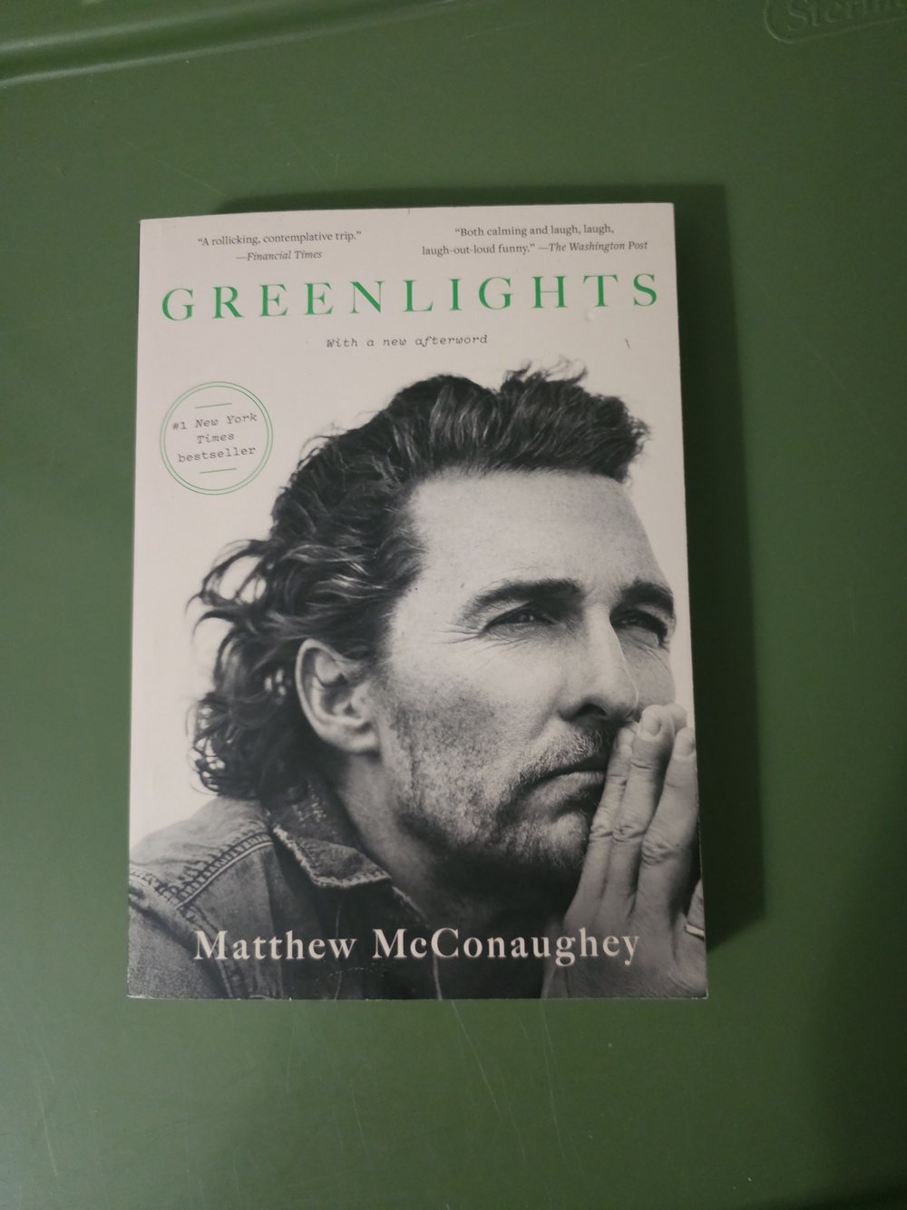 Matthew McConaughey's Autobiography - Memoirs - GREENLIGHTS